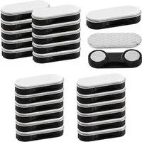 FOUORTUNATE-BEE Magnet Fliegengitter Clips 24er Set selbstklebend ohne Bohren für Fenster (Selbstklebende Magnetischer Vorhangverschluss Clips Magnet fliegengitter Fenster, 24-St., Magnetische Fliegengitter Clips für Insektenschutzgitter)