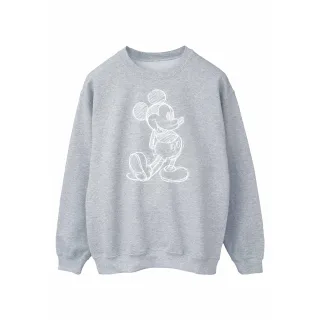 Disney - "Mickey Mouse Sketch Kick" Sweatshirt für Herren (Grau)