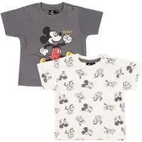 United Labels® T-Shirt Disney Mickey Mouse Baby T-Shirt Shirt Kurzarm (2er Pack)