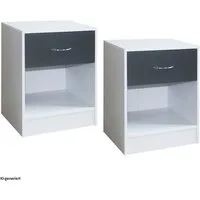 HTI-Living Nachtkommode Nachtschrank 2er-Set Thekla 4050 (Set, 2 St., 2 Nachtkommoden), Nachttisch Nachtkommode