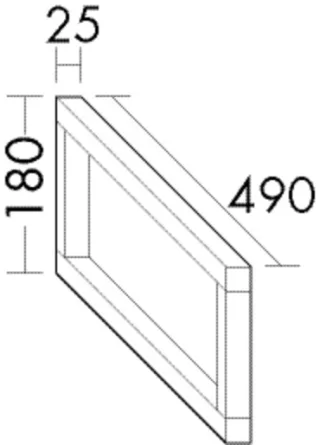 Burgbad Konsolenträger 180x25x490, ACAD006 ACAD006