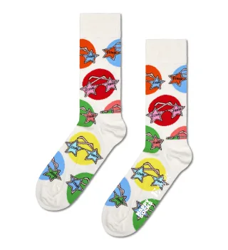 happy socks - Elton Glasses Sock Weiß - Gr. - 38