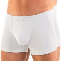 HERMKO Boxer 8900 (Pack, 2er) Bio-Baumwolle/Elastan Dehnbund ohne Eingriff hergestellt in EU