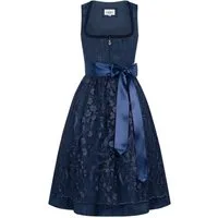 Nübler Trachtenkleid Midi Dirndl Floreta in Nachtblau von Nübler - Rocklänge 60 cm