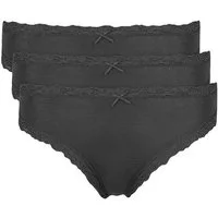 Nina Von C. Jazz-Pants Slips "Cosy" (3er Pack) eng, elastisch, atmungsaktiv, bequem, feminin, mit Spitze