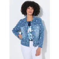 Angel of Style Jeansjacke Jeansjacke Frieda Blumenmuster 4 Taschen