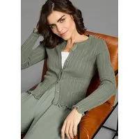 KangaROOS Strickjacke aus Pointelle-Strick