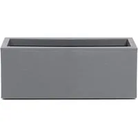 ONDIS24 Pflanzkübel Balkonkasten mit Wasserspeicher, 25L Pflanzvolumen, Pflanzkübel, Vulkan/Basalt, rechteckig, Blumentopf, Balkon Terrasse