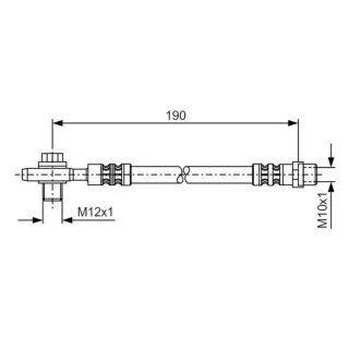 Bosch Bremsschlauch hinten VW Passat B5