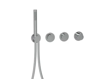 Herzbach MODUL7 PUSH Thermostat-Farbset 2 Verbraucher Chrom, 70.702003.1.01 70.702003.1.01