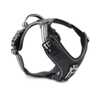 Wolters Active Pro Geschirr Geschirr Hundegeschirr schwarz/ silber M