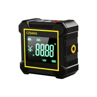 Dual Laser Digital Inclinometer 4 x 90° Four-Sided Magnetic Type-C Rechargeable Angle Slope Meter Laser Level