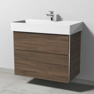 Sanipa 3way Waschtischunterbau zu Duravit Dura Square Waschtisch mit 2 Auszügen, Eiche-Arizona BR42880