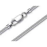 Silberkettenstore Silberkette Schlangenkette 2mm - 925 Silber, Länge wählbar von 38-120cm