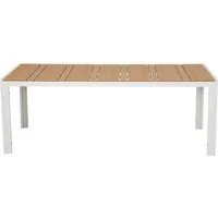 Schou Gartentisch Noah Gartentisch 205x90 cm Teak-Dekor.