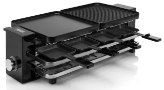 PRINCESS Raclette Piano 8, 1200 W, 8 Pfännchen, 8 Holzspachteln