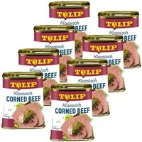 TULIP Wurstkonserve 340g Corned Beef Delikatesse Proteinquelle Rindfleisch, 340 g, (Packung)