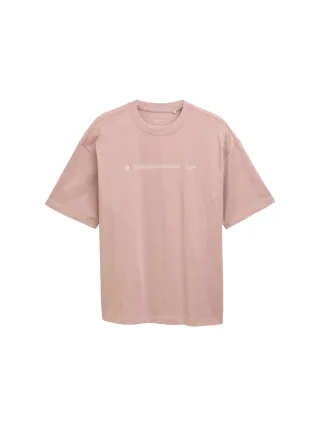 Denim Tom Tailor - Heavy-Jersey T-Shirt mit Print smoky rose - Gr. - M