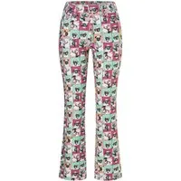 MAC High-waist-Jeans DREAM KICK mit Allover-Print