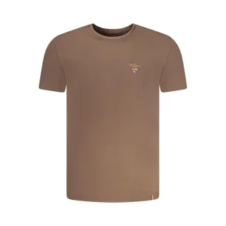 Aeronautica Militare Marrone Baumwolle Herren T-Shirt