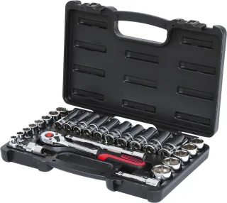 KS Tools 3/8" CHROMEplus Steckschlüssel-Satz, 27-tlg - 918.0627