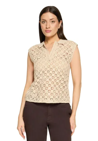 CARTOON - Strukturshirt Pearled Ivory - Gr. - 40