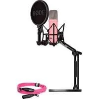 NT1 Signature +XLR-Kabel+Desktop Studio Arm , Mikrofon pink, Bundle