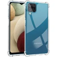 CoolGadget Handyhülle Anti Shock Rugged Case für Samsung Galaxy A12 6,5 Zoll, Slim Cover mit Kantenschutz Schutzhülle für Samsung A12, M12 Hülle