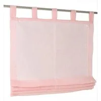 Kutti Raffrollo Brondby, mit Schlaufen, freihängend, halbtransparent, Polyester, Schlaufen