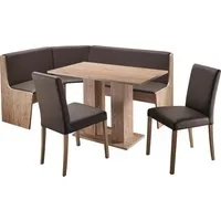 massivline&more Eckbankgruppe Sylt, (Set, 4-tlg), Eckbank ist umstellbar, Eckbank mit Truhe