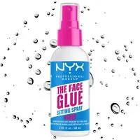 NYX PROFESSIONAL MAKEUP Fixierspray THE FACE GLUE SETTING SPRAY, Sorgt für langanhaltendes Make-up und eine gesunde Haut.