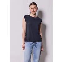 STREET ONE STUDIO T-Shirt mit Elastiksaum und Tunnelzug