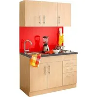 KOCHSTATION Pantryküche KS-Toledo, mit E-Geräten, Breite 120 cm