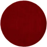 carpetfine Wollteppich Gabbeh Lola Uni, rund, Höhe: 14 mm, mit natürlichem Pflanzenmaterial von Hand gewebt, auch als Läufer