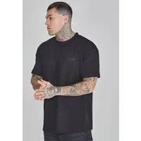 Siksilk T-Shirt SikSilk Herren Schwarzes Oversized T-Shirt
