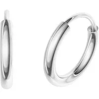 Firetti Paar Creolen Schmuck Geschenk Silber 925 2,0 mm breit, Made in Germany