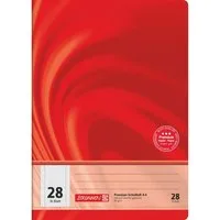 Baier & Schneider Schulheft Schulheft Premium Vivendi A4 kariert 16 Blatt rot, 5 mm kariert mit Randlinie innen und außen