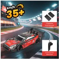 SinLaw Spielzeug-Rennwagen 2,4G Allradantrieb GTR Hochgeschwindigkeits-Fernsteuerungsauto 1:14, Mit LED-Scheinwerfer
