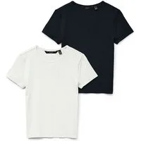 Vero Moda Kurzarmshirt VMCHLOE SS SHORT TOP JRS 2-PACK NOOS (Packung, 2-tlg) Baumwollmischung