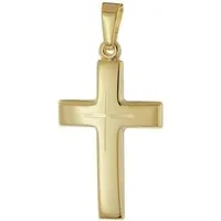 trendor Kreuzanhänger 21161, Kreuz-Anhänger 585 Gold (14 Karat) 21 mm