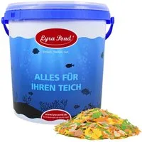 Lyra Pet 10 Liter (1,24 kg) Lyra Pond® Pond Multi Flakes Teichfutter im Eimer, Hauptfutter für: Fisch
