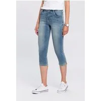 Arizona Caprijeans Ultra-Stretch extra-enger Schnitt, modischer Beinabschluss mit Schlitz