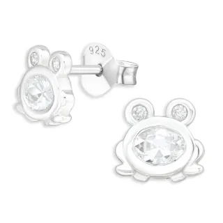 Frosch Ohrringe aus 925 Silber