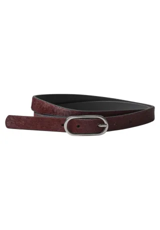 Street One - Ledergürtel für Damen rot - Gr. - 80