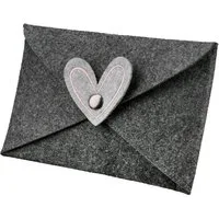 GILDE Briefumschlag Filz Briefumschlag Herz 16 x 11 cm