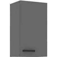 Küchen-Preisbombe Hängeschrank 40 cm Küche NESSA Anthrazit Küchenzeile Küchenblock Einbauküche