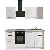 wiho Küchen Küchenzeile Fortyfive, Breite 180 cm, Soft-Close-Funktion in Schubkästen & Auszügen, höhenverstellbare Füße