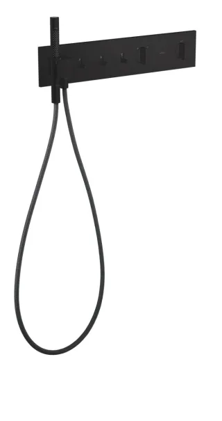 Hansgrohe Thermostatmodul 540/110 Axor ShowerComposition 3 Verbraucher, mattschwarz, 12572670 12572670