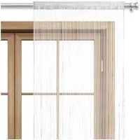 wometo Fadenvorhang One (1 St), Stangendurchzug, halbtransparent, 100% Polyester, OEKO-TEX®, Fadengardine, kürzbar, Tür- und Fensterdeko