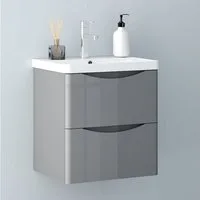 Aica Sanitär Waschtisch Unterschrank Waschbecken MDF Badmöbel Waschbeckenunterschrank